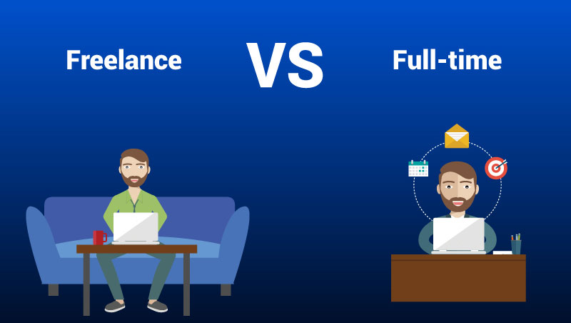 مقایسه فریلنسینگ و کار تمام وقت
